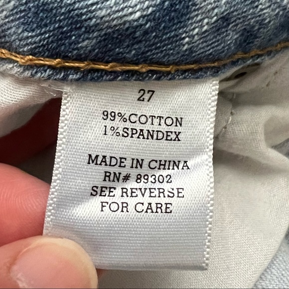 Altar’d State Cut Off Denim Shorts Frayed Hem 27 Light Wash - Picture 14 of 14